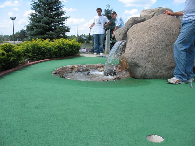 K Hole 12 with a waterfall