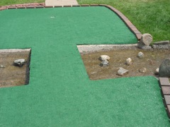 Close up of the water hazard on K Hole 2