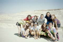 (Top) Nathan, Ilana, Josh, Joelle, Ruth (Bottom) Cynthia, Penina, Francie, Maya, Jordana, Sarah, Rachel at Jeep Ride