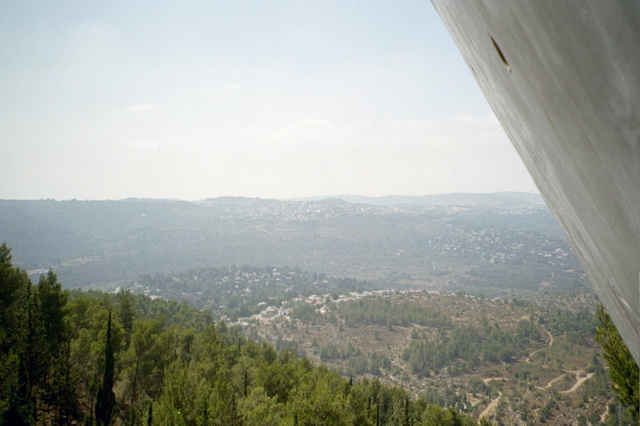 A lookout from the new Yad Vashem building