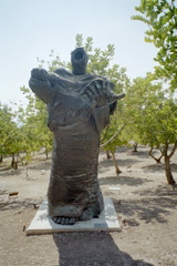 A sculpture at Yad Vashem