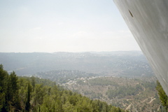 A lookout from the new Yad Vashem building