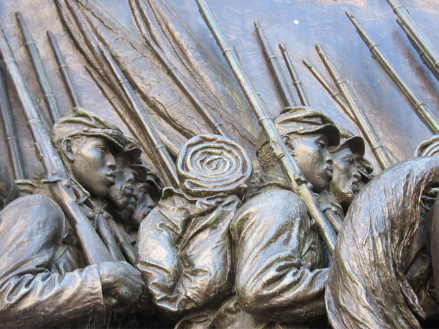 Close-up of the extreme detail of this sculpture