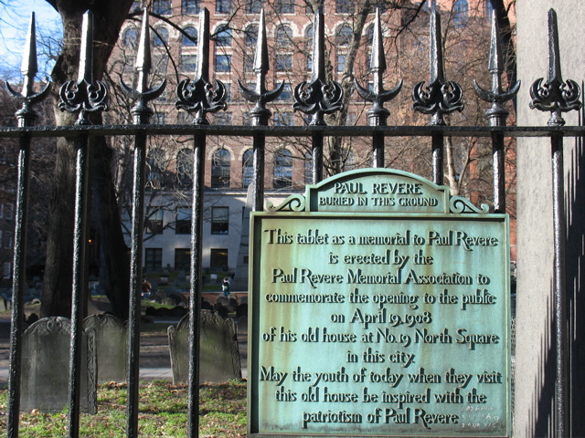 Granary Burial Ground - Paul Revere's resting place