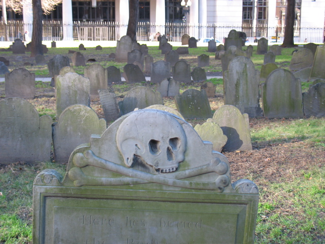 Graves at the Granary Burial Ground