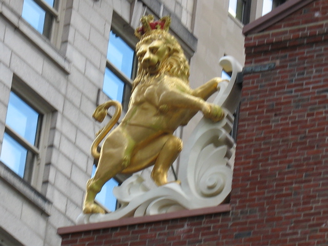 Lion atop the Old State House