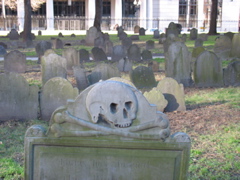 Graves at the Granary Burial Ground