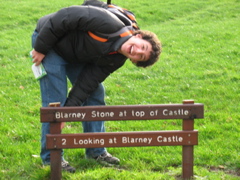 Daniel finds out where the Blarney Stone is.