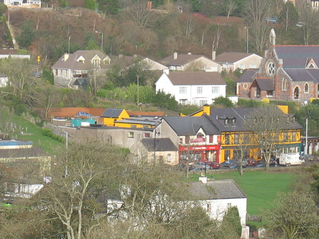 Colorful nearby buildings, from the top of the castle