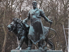Man with Lion of England