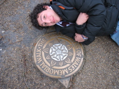 Daniel lies next to the Diana Princess of Wales Memorial Walk