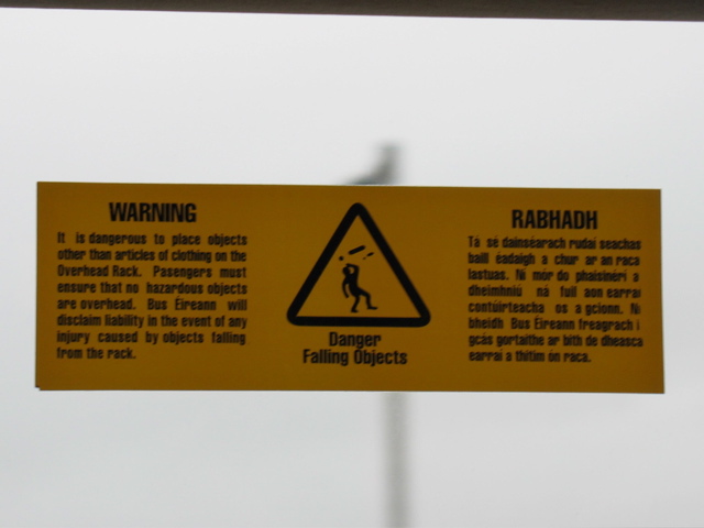 "Danger Falling Objects"