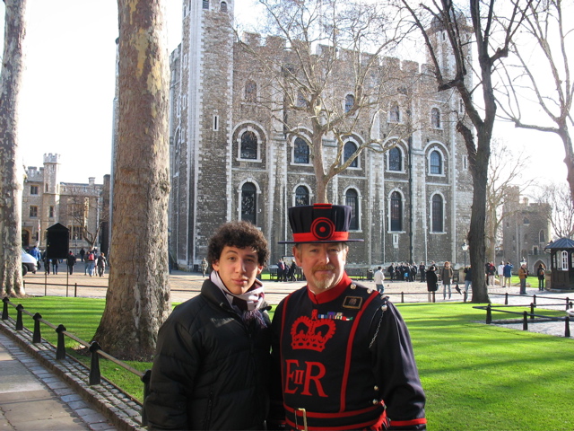 Daniel and Simon, the beefeater