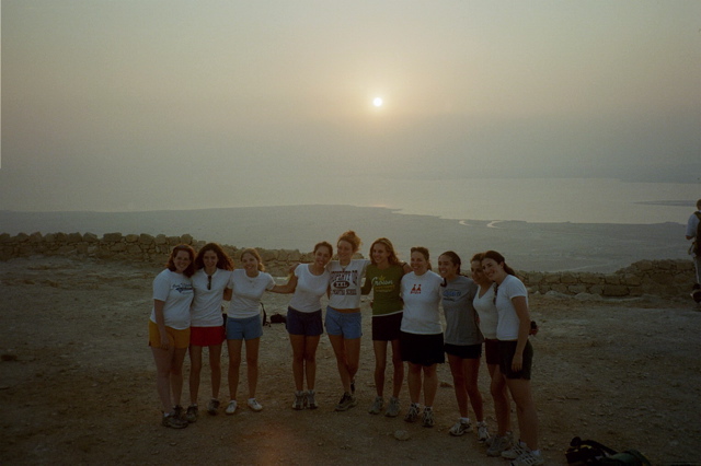 Shirin, Lisa, Rachel H, Anna, Monica, Katie, Ita, Shira, Jaime, Rivka on Massada