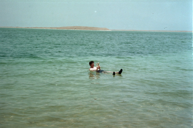 Nathan Reading on the Dead Sea