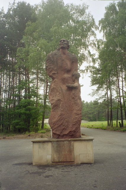 Monument of Janusz Korzak at Sobibor