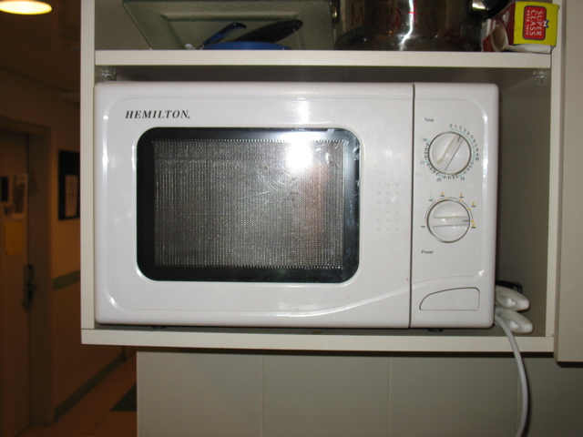 The empty microwave