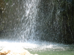 Waterfall up close