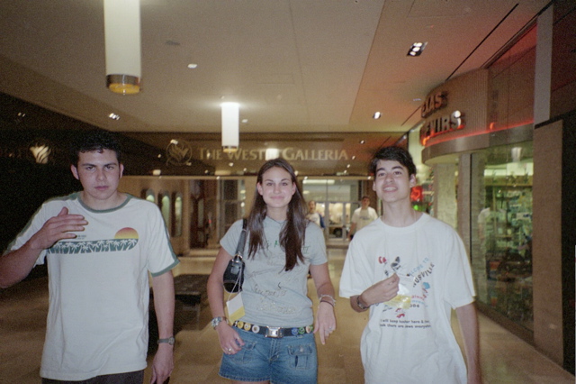 Fletcher, Lexie, Daniel at Galleria