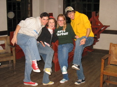 Nathan, Amy, Rachel, Aaron, and their shoes