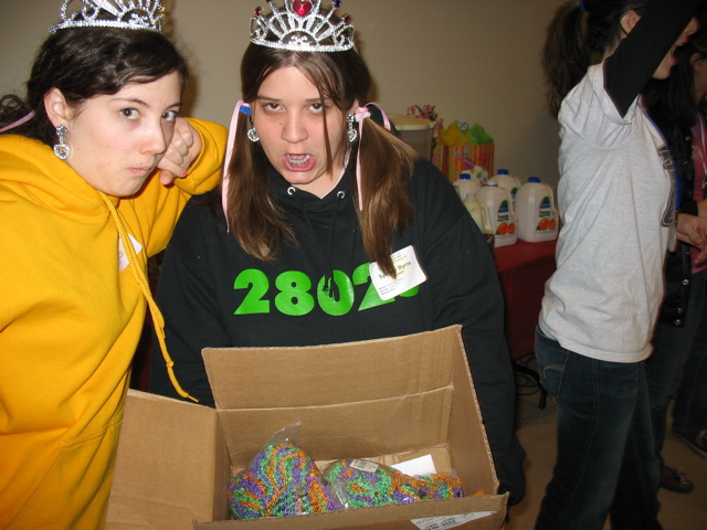 Melissa and Sydney sell Beads