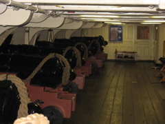 Below-Deck Cannons